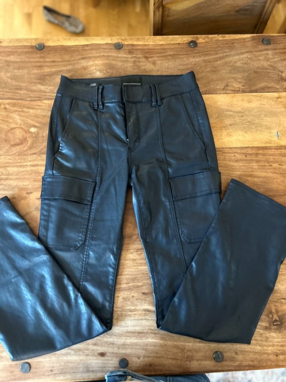 White House Black Market Leather Pants Barely Worn